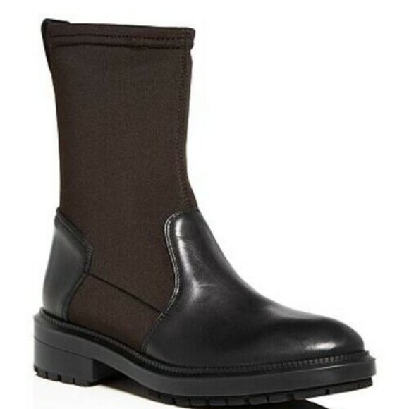 Aquatalia Womens Leoda Boots Black Weatherproof Mi